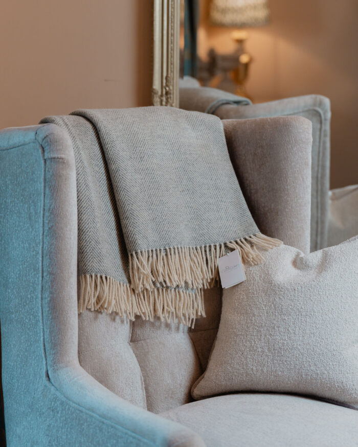 Greystone Irish wool throw woven in Donegal, an Irish gift for men